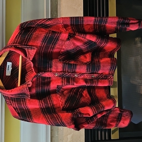 Ci Sono Plaid Collection Cropped Fannel Size XL - Picture 1 of 7